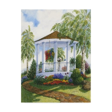 Mary Irwin 'Garden Gazebo' Canvas Art,24x32